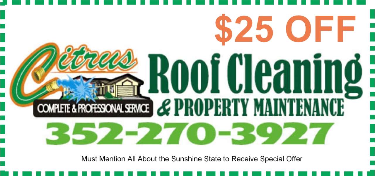 Citrus Roof Cleaning Coupon Lady Lake,, Florida