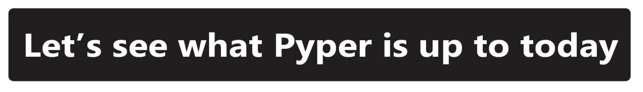 pyper the pelican is doing what?